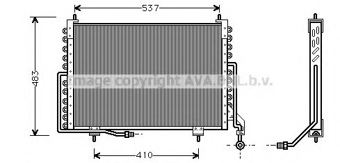 PRASCO JR5018 Condenser, air conditioning